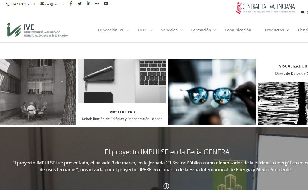 Nueva web del Instituto Valenciano de la Edificación
