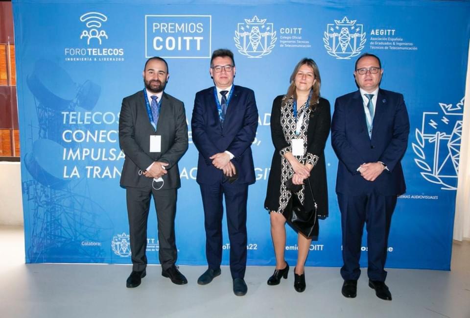 Junta de Extremadura, RTVE, AAT Consultoría de Proyectos y los ingenieros David Sánchez y Javier Colás son los Premios COITT a la Excelencia 2022