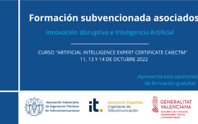 Curso subvencionado «Artificial Intelligence Expert Certificate CAIECTM»
