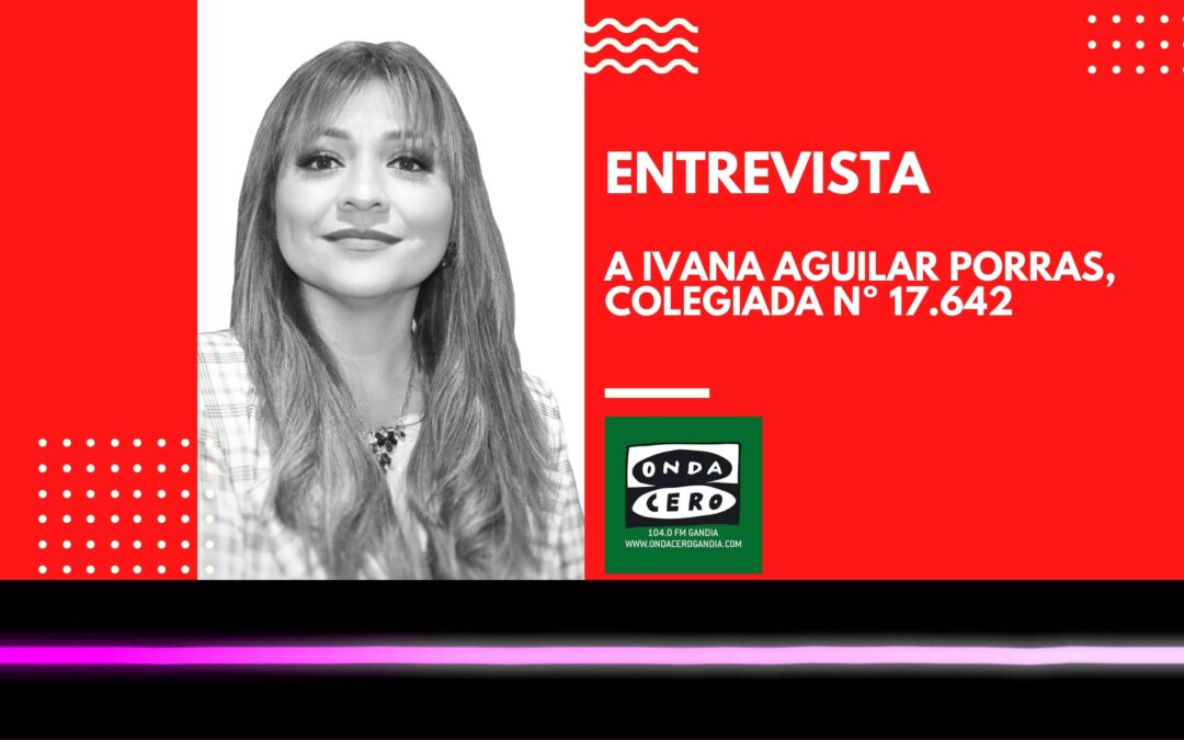 Ivana Aguilar del COGITCV aborda la sinergia entre telecomunicaciones y biomédica en Onda Cero Gandia